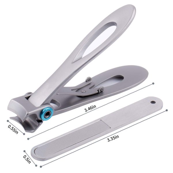 Nail Clippers for Thick Nails - Rongsi 15mm Wide Jaw Opening Extra Large Toenail Clippers Cutter with Nail File for Thick Nails, Heavy Duty Fingernail Clippers for Men, Seniors - Image 4