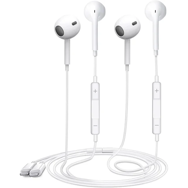 Apple Earbuds iPhone Headphones [Apple MFi Certified] Headphones with Lightning Connector (Built-in Mic and Volume Control) Compatible with iPhone 14/13/12/11/XR/XS/X/8/7