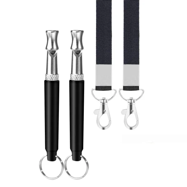 EmlimnyDog Whistle, 2 Pack Professional Ultrasonic Dog Whistle to Stop Barking, Recall Training, Ultrasonic Silent Dog Whistles Training to Stop Barking