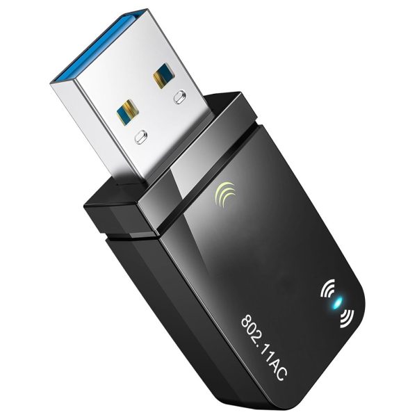 1300 USB WiFi Adapter- 2.4G/5G Dual Band Wireless Network Adapter for PC Desktop, MU-MIMO WiFi Dongle, USB 3.0, Supports Windows 11, 10, 8.1, 8, 7, XP/Mac OS X 10.9-10.14 - Image 4