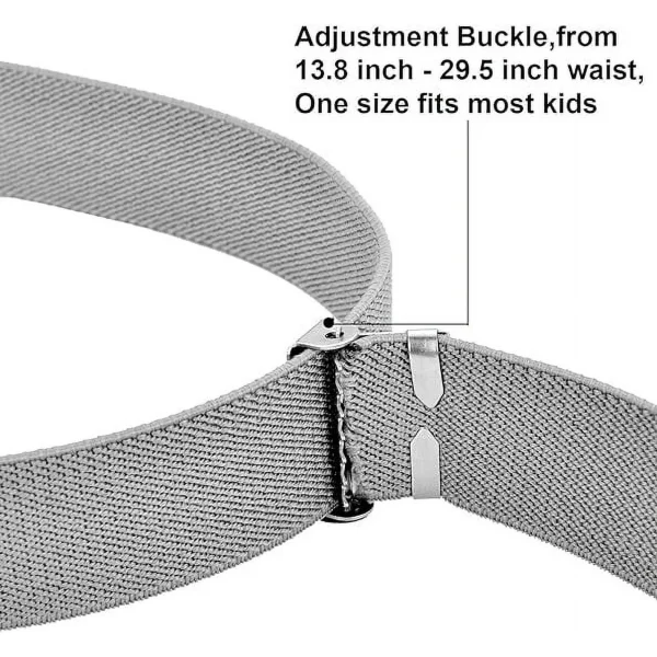 Emlimny 4 Piece Set Children's Buckle Belt Children's Adjustable Elastic Band Boys Elastic Belt Children's - Image 3