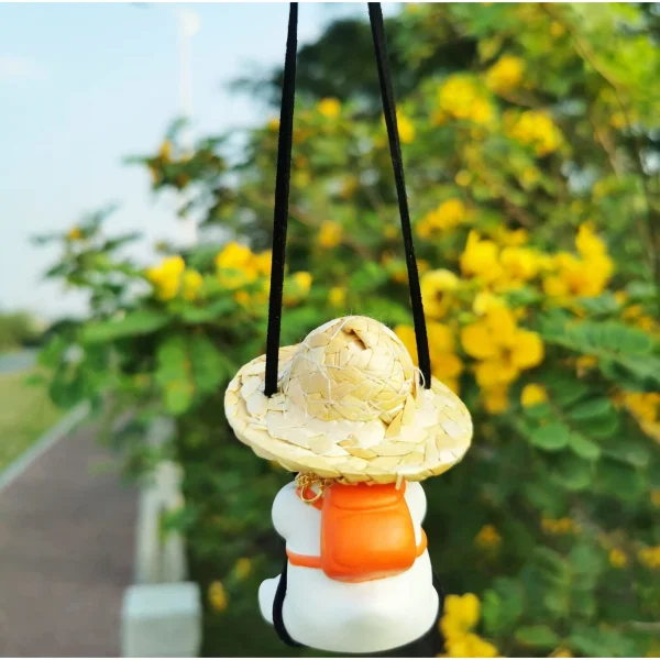 Rear View Mirror Hanging Accessories of Swinging Duck Car Hanging Ornament Cute Car Accessories Car Pendant Car Charm Hanging Ornament - Image 2