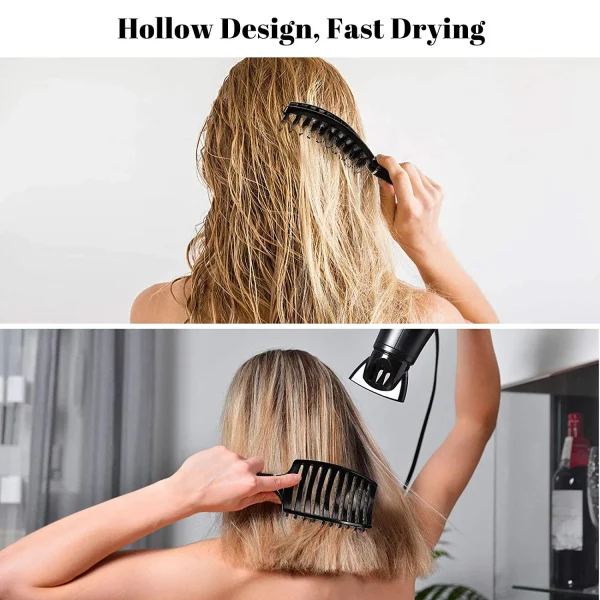 Rongsi Hair Brushes 2-Pack for Men, Women and Children with Long Curly, Wet or Dry Hair, HIPPIH Hair Brushes for Thick Hair, Adds Shine and Smooth Hair - Image 3