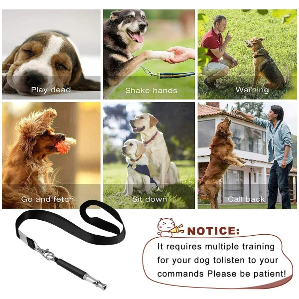 EmlimnyDog Whistle, 2 Pack Professional Ultrasonic Dog Whistle to Stop Barking, Recall Training, Ultrasonic Silent Dog Whistles Training to Stop Barking - Image 4