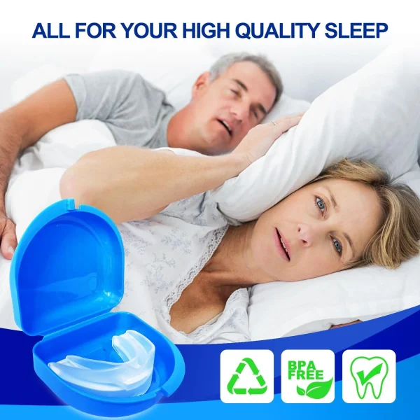 Sherry anti snoring devices，anti-snoring mouthguard, snoring solutiomouthguard for reducing snoring, reusable anti-snoring device for better sleepn - Image 4