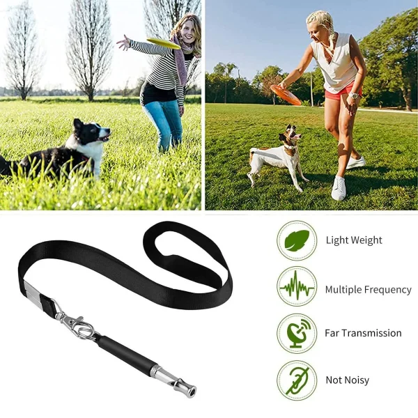 EmlimnyDog Whistle, 2 Pack Professional Ultrasonic Dog Whistle to Stop Barking, Recall Training, Ultrasonic Silent Dog Whistles Training to Stop Barking - Image 3