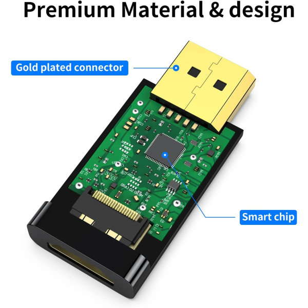 2-Pack Displayport to HDMI Adapter,1080P Gold Plated Dp to HDMI Converter Male to Female 1.3V Black - Image 2