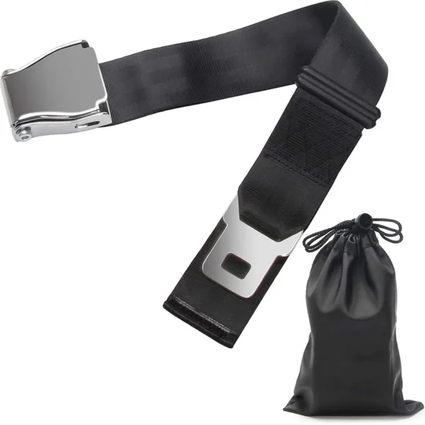 Airplane Seat Belt Extender, Adjustable 7-32" Airplane Seatbelt Extender - FITS ALL Airlines - Free Carrying Case