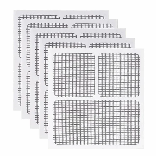 Emlimny Window Screen Repair Patches, Screen Door Repair Kit, Self-Adhesive Screen Kit Suitable for Repairing Holes & Tears (5 Pcs)