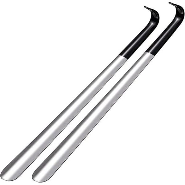 Genreen 2 Pcs Shoe Horn long Handle, 16.5 Inch Long Shoe Horn for Seniors and Pregnant Woman