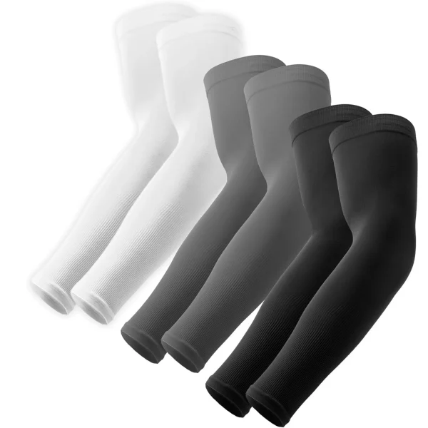 Holytech Sun Protection Arm Sleeves - Compression Arm Sleeve, UV Arm Sleeves Men, Women - Golf Cooling Sleeves