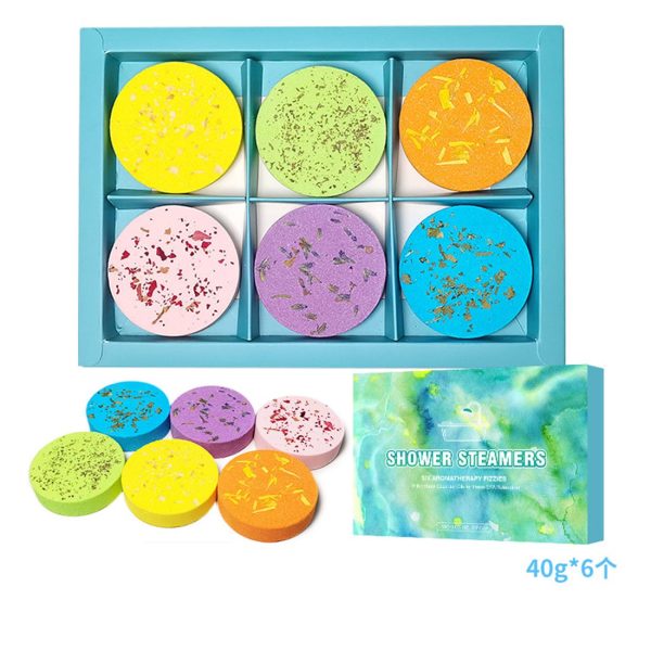 Rongsi Shower Steamers Aromatherapy - Variety Pack of 6 Shower Aromatherapy with Essential Oils. Self Care and Relaxation Birthday Gifts for Women and Men.Green Set