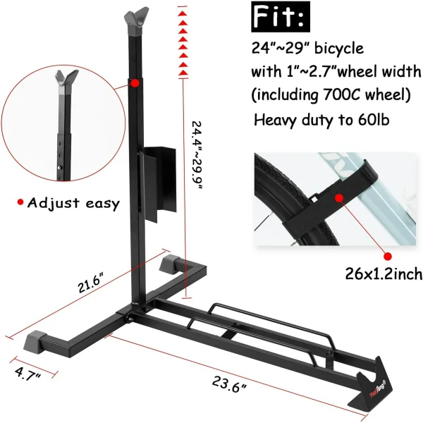 Bike Kickstand Children Bicycle Side Support Parking Stand Foot Brace For - Image 2