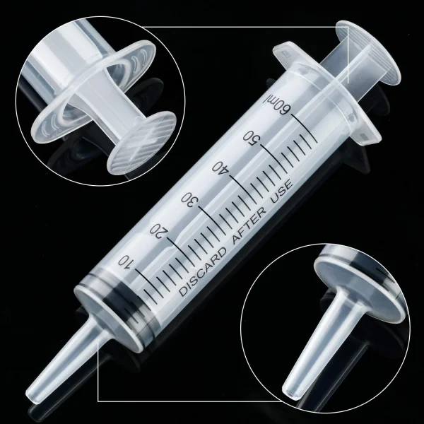 10 Pack 20ml Large Plastic Syringe, Liquid Measuring Syringes Without Needle for Epoxy Resin, Craft, Scientific Labs, Feeding Pets Animals, Oil or Glue Applicator - Image 2