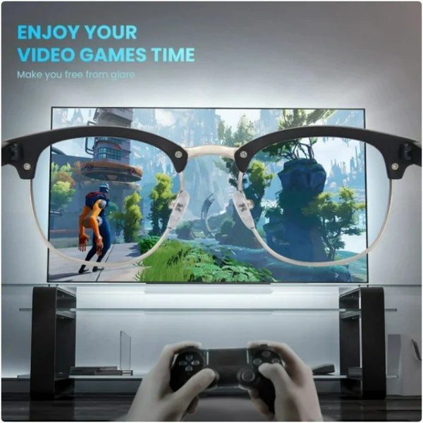 Emlimny Computer Blue Light Blocking Glasses 3 Pack Blue Light Glasses Men Women, Anti Blu-Ray Clear Gaming Glasses Lenses - Image 2