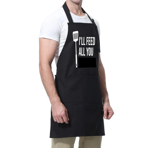 Rongsi Funny Aprons for Men, Women, Gifts for Men - Valentines Day, Birthday Gifts for Husband, Brother, Boyfriend, Friends - Cooking Grilling BBQ Chef Apron - Image 3