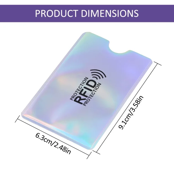 Rongsi Colorful RFID Card Holder, Set of 9 RFID Card Holders Credit Card Holder RFID ID Card Holder Women Men - Image 4